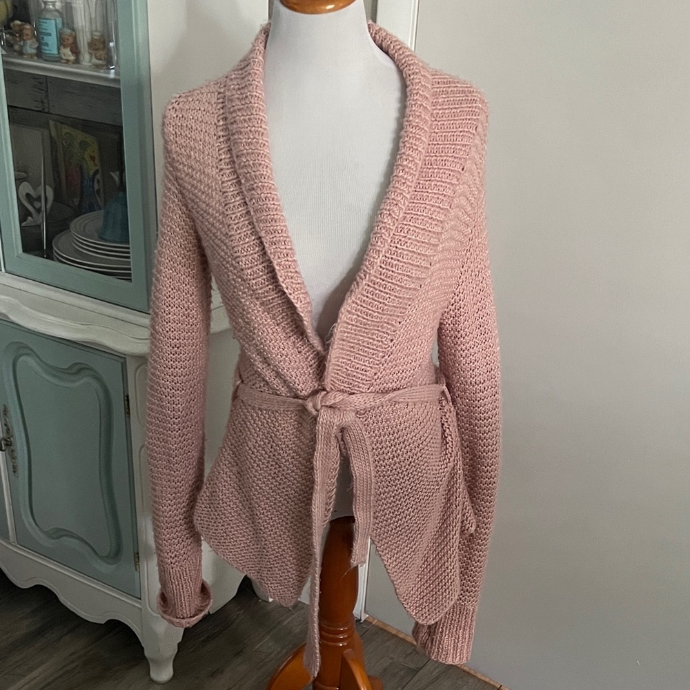 Rampage Blush Pink Knit Cardigan